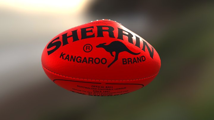 Sherrin KB Australian Football 3D Model