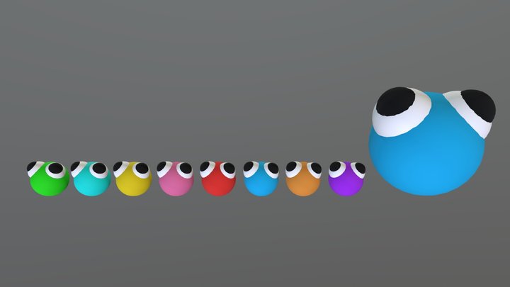 lookies (all colours) (rainbow friends 2) 3D Model