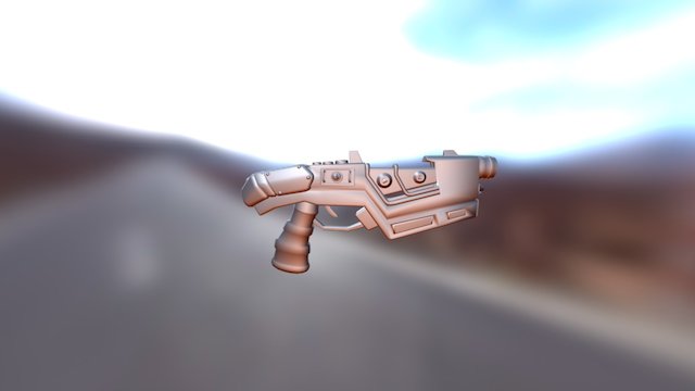WIP SciFI Gun 3D Model