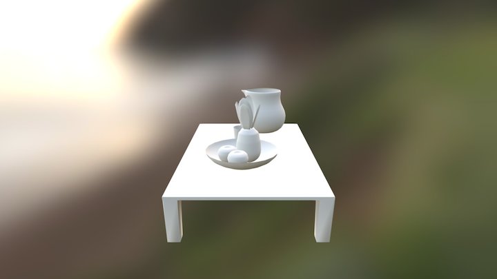Atividade Básica - Mesa Fruta 3D Model