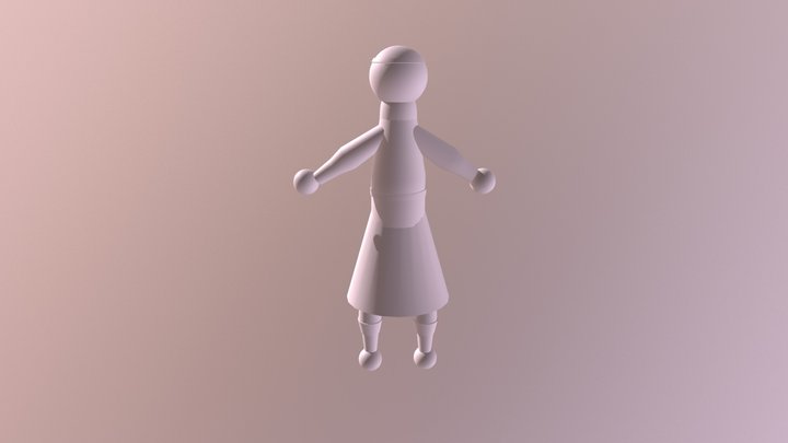 Char Block Out 3D Model