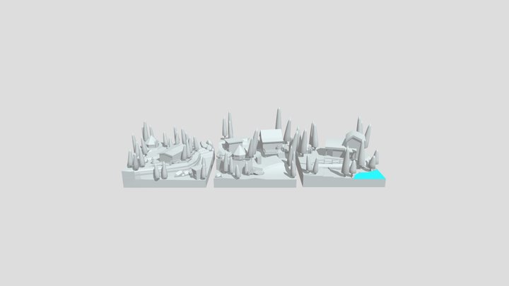 Forest Loner - Blockout 3D Model