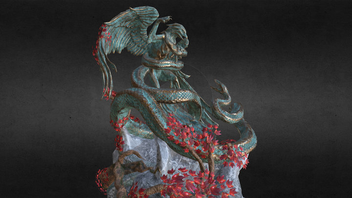 Bronze Statue 3D Model