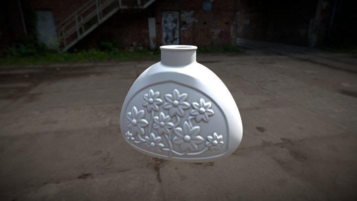 Sculpted Bottle 3D Model