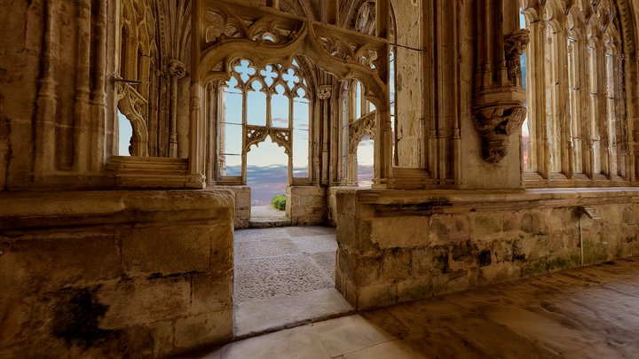 Gothic cloister corner 3D Model