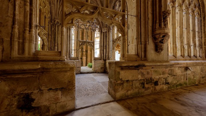 Gothic cloister corner 3D Model
