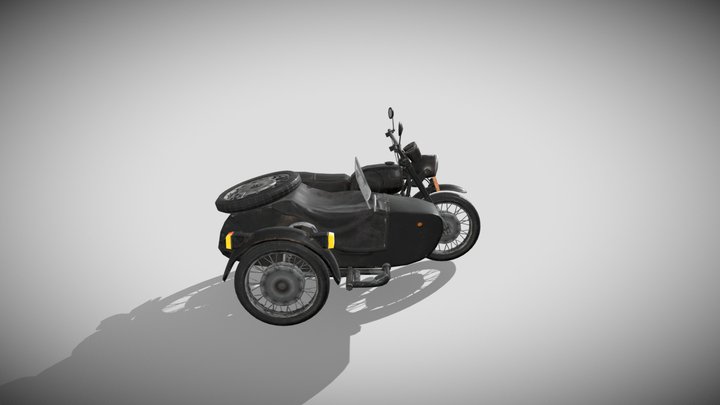 Motorcycle Dnepr 3D Model