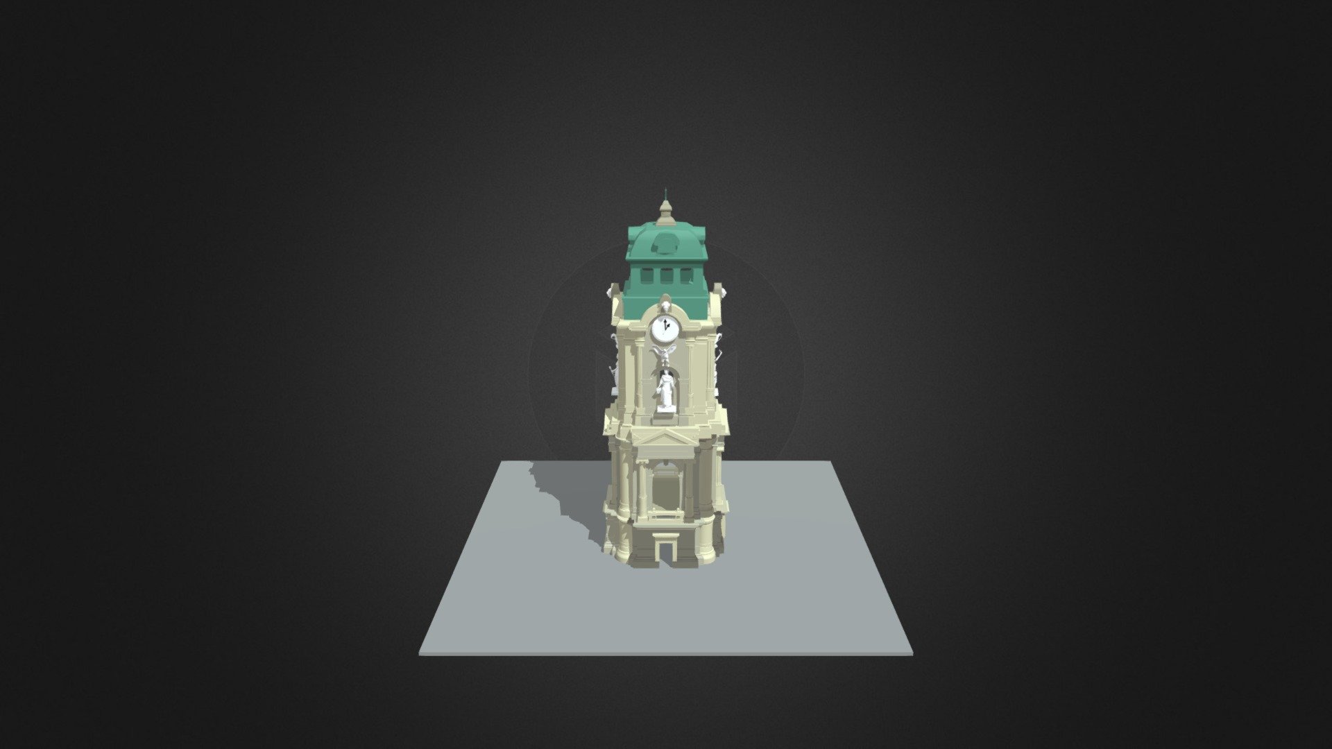 Reloj Monumental de Pachuca - 3D model by muvipa (@muvipa) [69f65b6]