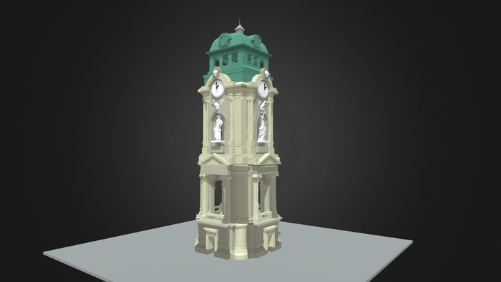 Reloj Monumental de Pachuca 3D Model