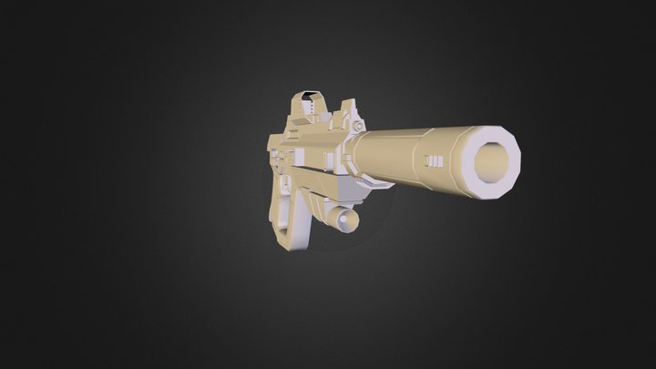 gun text.3DS 3D Model