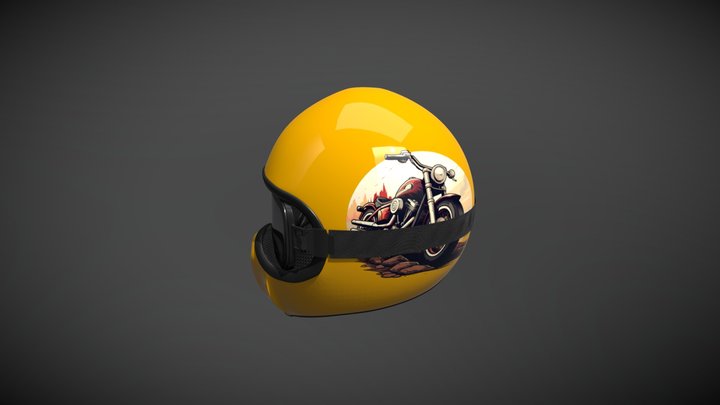 MOTO HELMET 3D Model