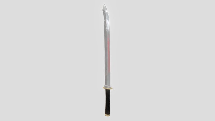 Katana handmade, Sword, Weapon 3D Model