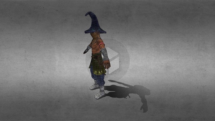 Mage Character 3D Model