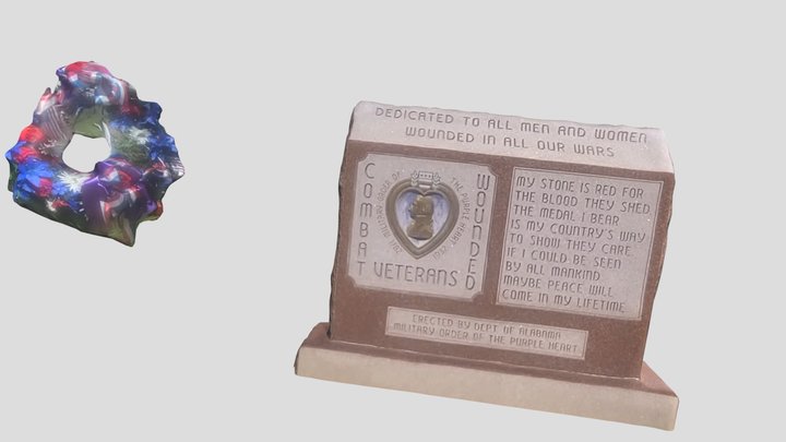 Purple Heart 3D Model