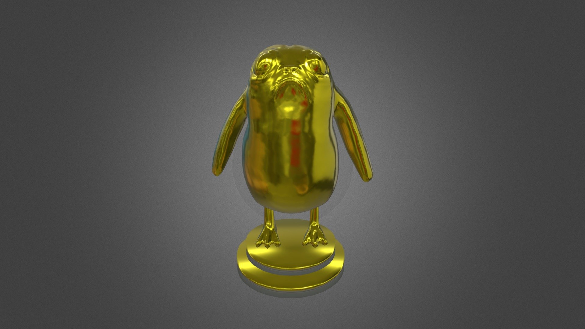 Golden Porg Award - 3D model by aheadinthestars [69fc13d] - Sketchfab