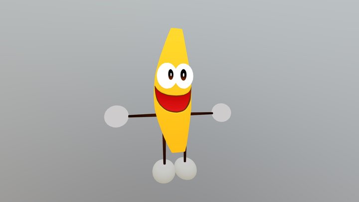 Shovelware’s Brain Game - Dancing Banana Rigged 3D Model