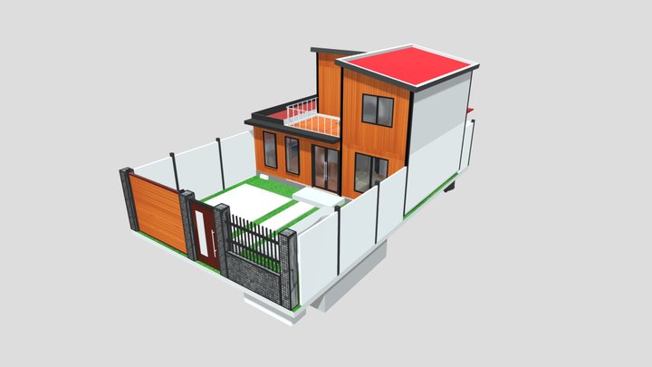 6 MODULAR CHALET 3D Model
