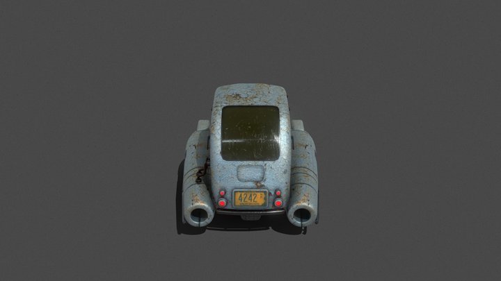 Retro One Seater 3D Model