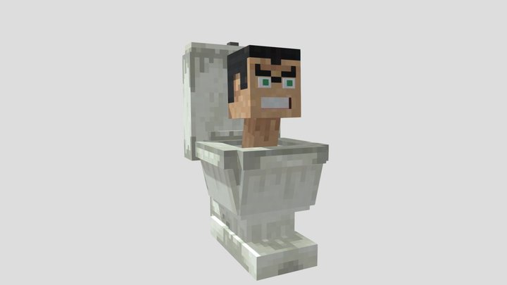 G man toilet minecraft icev 3D Model
