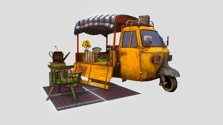 DAE 5 Finished props - Grandma's House 3D Model