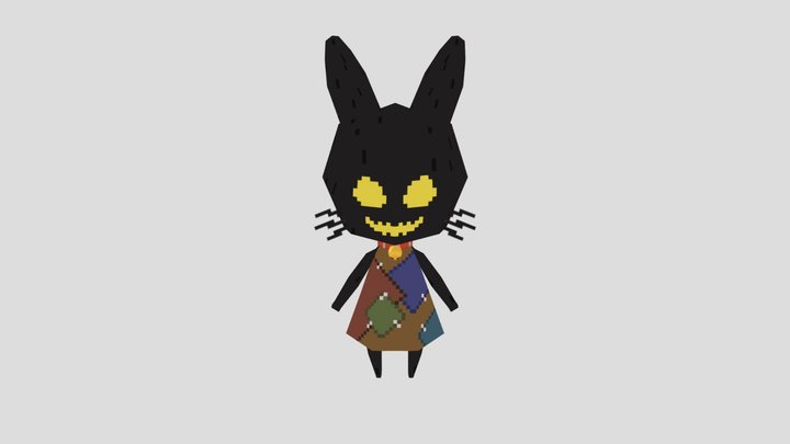 3d monster kitten 3D Model