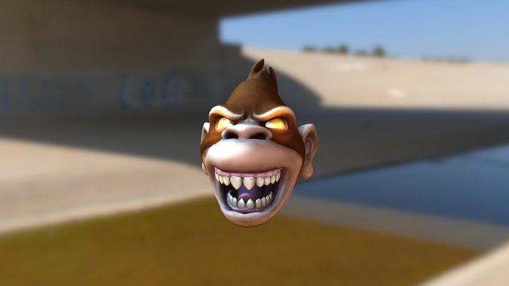 Mad Monkey 3D Model