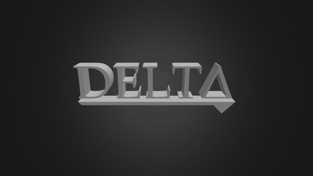 Delta Logo - 3D model by deltaf1 [69fefbb] - Sketchfab