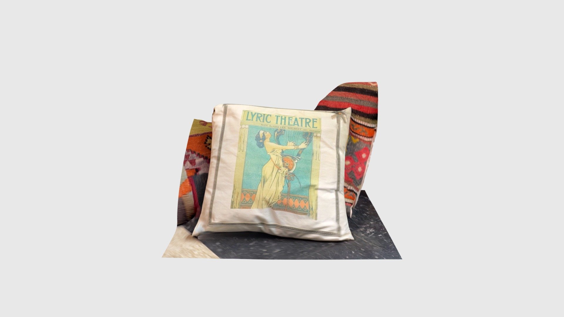 Decor, pillow — Sketchfab embed 3D viewer