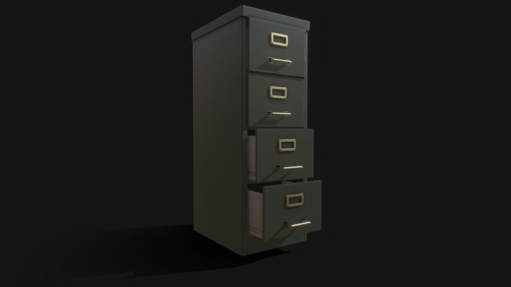 Filing Cabinet 3D Model