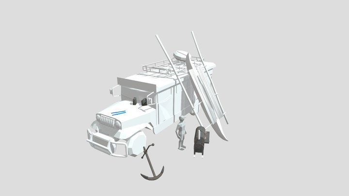 DAE 5 Finished props - By the ocean 3D Model