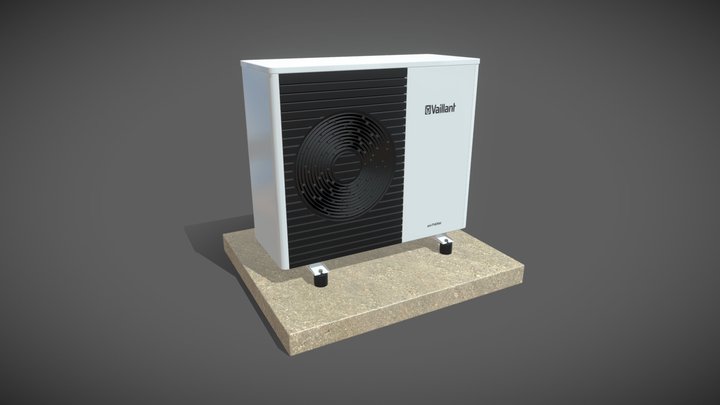 Heat pump aroTHERM plus Vaillant 3D Model