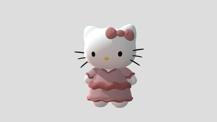 Hello Kitty 3D Model