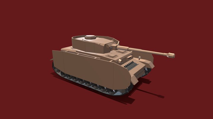 Medium Tank II 3D Model