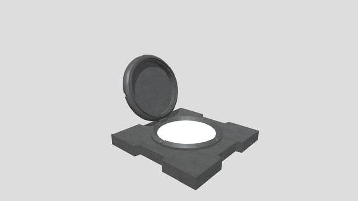 Sci Fi Hatch 3D Model
