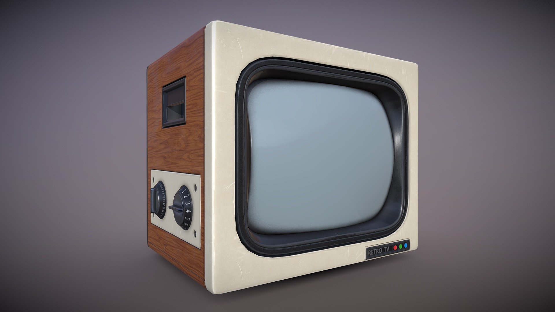 Retro TV - Download Free 3D model by Alex (@i.aleksey.yakovlev