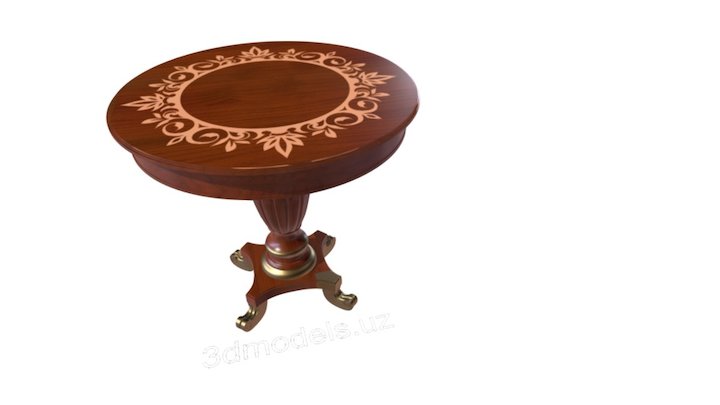 Round Coffee Table 3D Model
