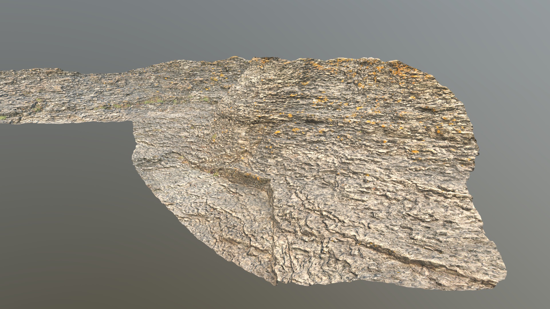 3D model Rauk Stone H - This is a 3D model of the Rauk Stone H. The 3D model is about a large rocky area.