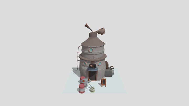 Robot House 3D Model