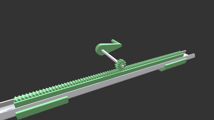 Rack And Pinion 3D Model