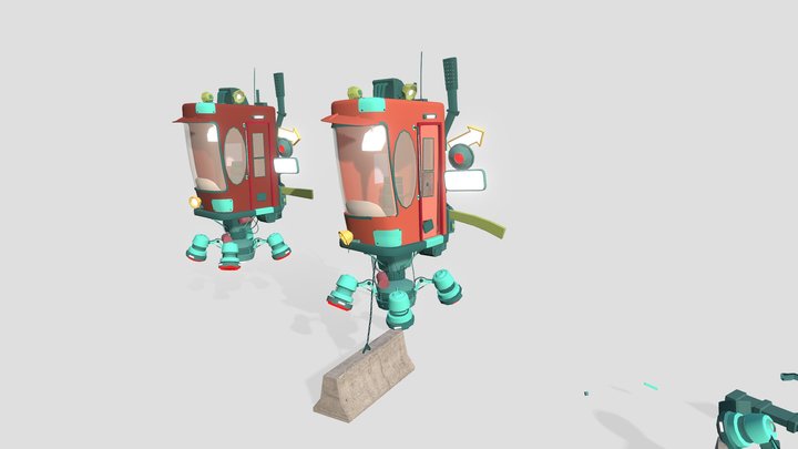Draft_xYz_school Block Post DZ8 3D Model
