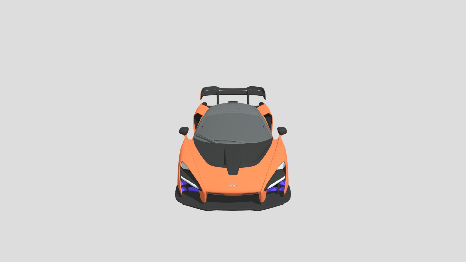 3D model LowPoly McLaren Senna 2019 - This is a 3D model of the LowPoly McLaren Senna 2019. The 3D model is about a car with a spoiler.