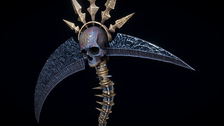 Dark Reaper Scythe 3D Model