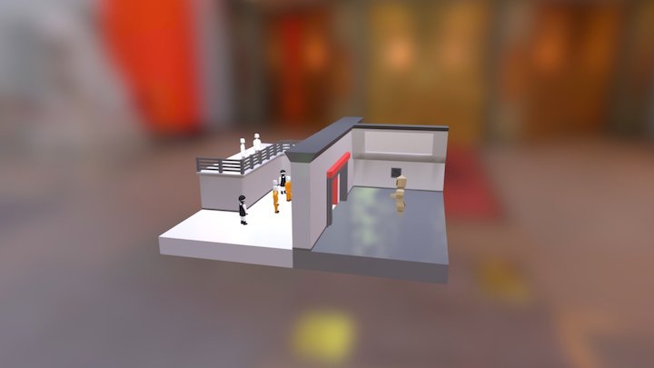 SCP 3D 173 Cell 3D Model