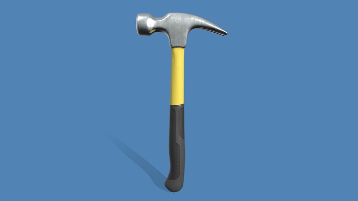 Medium Poly Hammer – Modello 3D gratuito STL