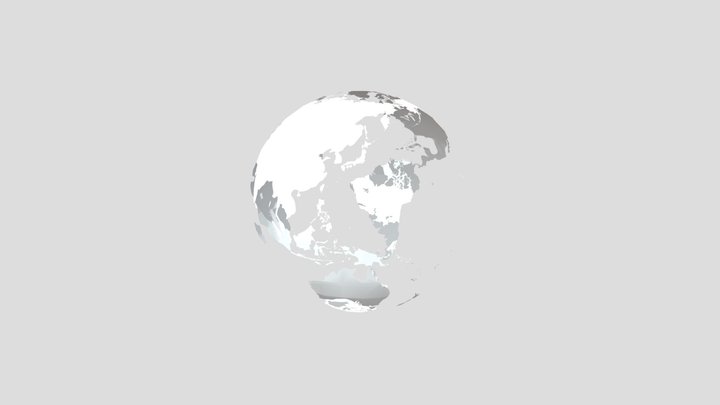 Worldmap Normal 3D Model
