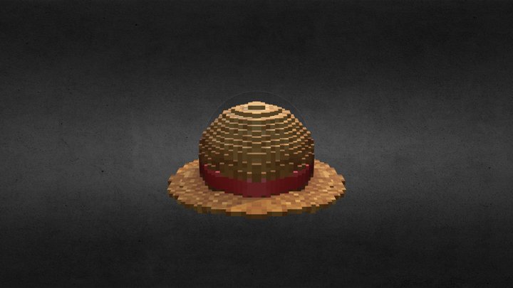 Luffy's One Piece Hat - Cubik - Minecraft 3D Model