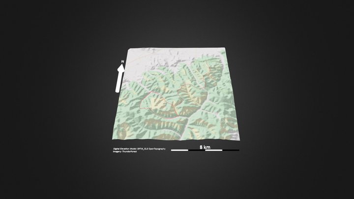 神池步道_等高地图 – Modèle 3D gratuit STL