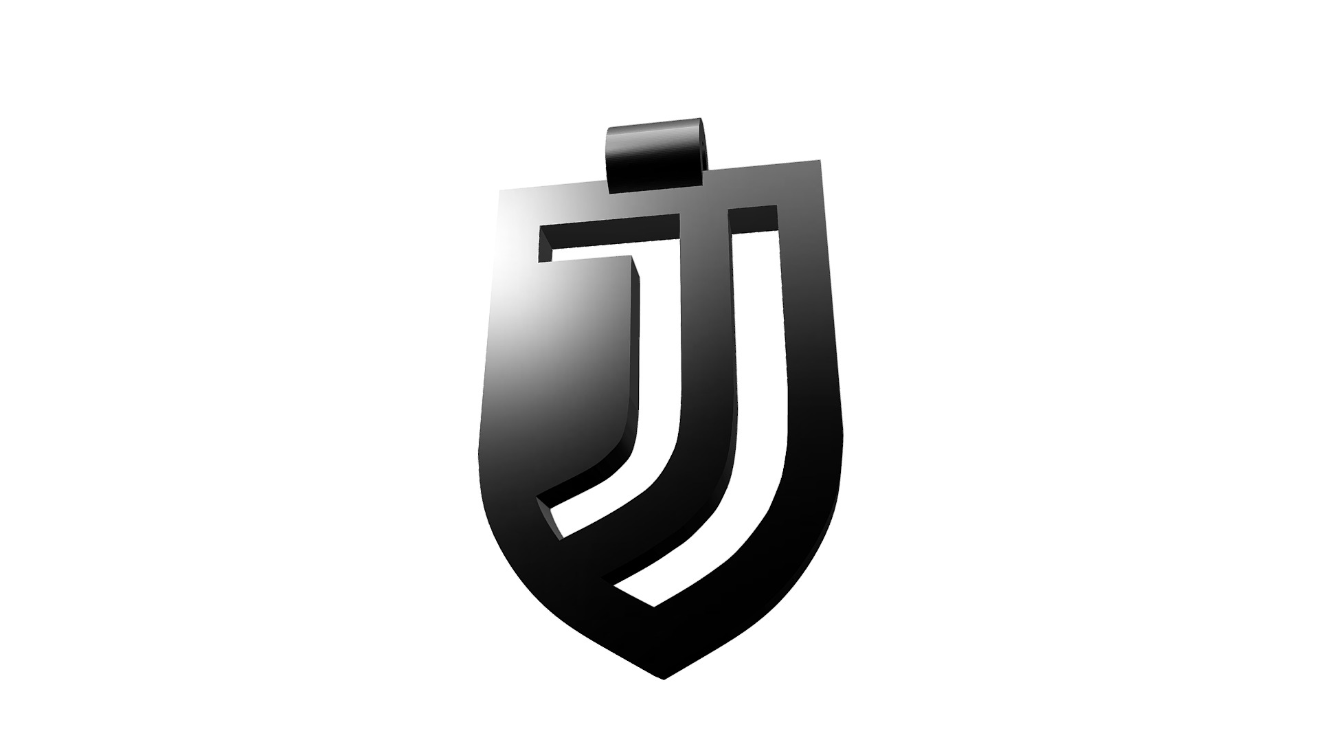 3D model Juve Pendant - This is a 3D model of the Juve Pendant. The 3D model is about logo.