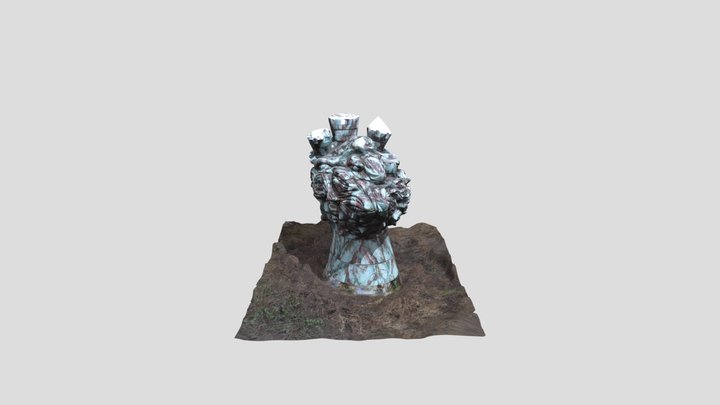 Statue of goddess Sybille 3D Model