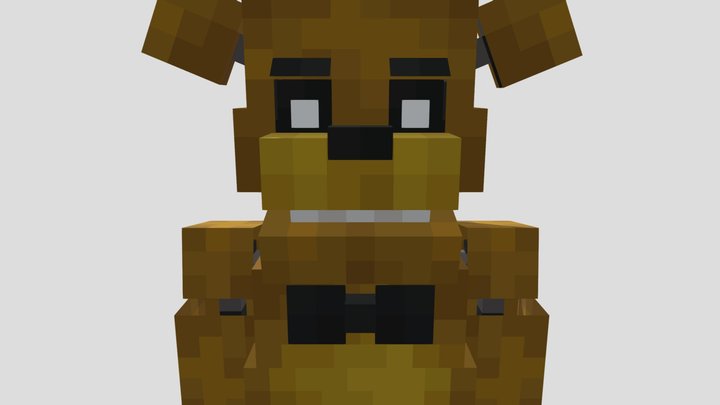 Minecraft_golden_freddy_fnaf (1) 3D Model